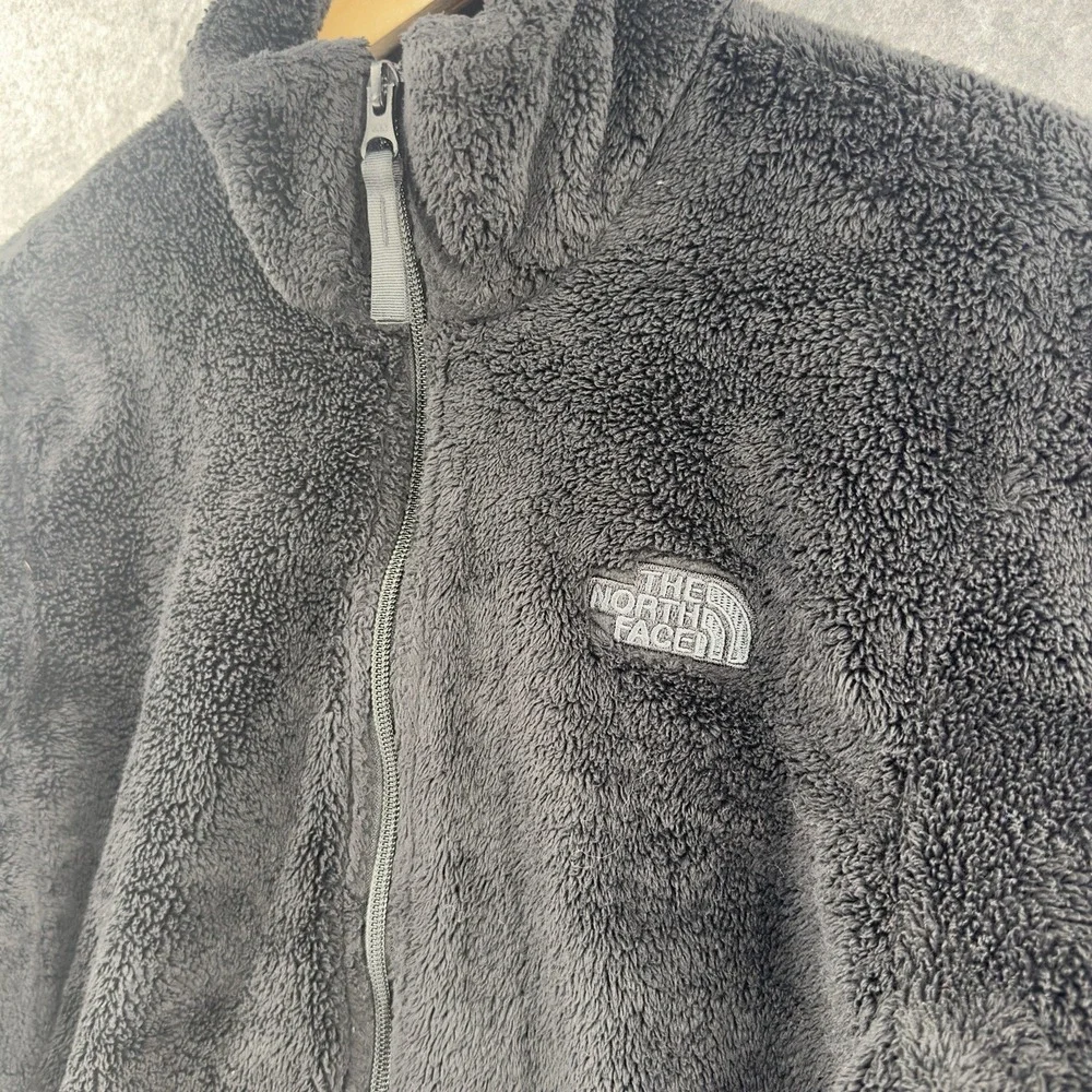 The North Face Osito Jacket Womens Medium Black Oso Soft Fleece Full Zipper Logo - Picture 3 of 13